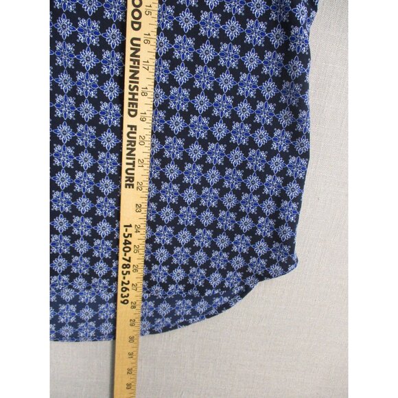 Croft&Barrow Blue Floral Sleeveless Plus Size Blouse Top XXL Indonesia - Picture 5 of 8